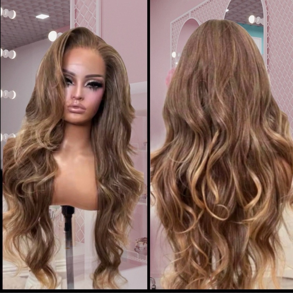 Human Hair Blended Lace Front Wig